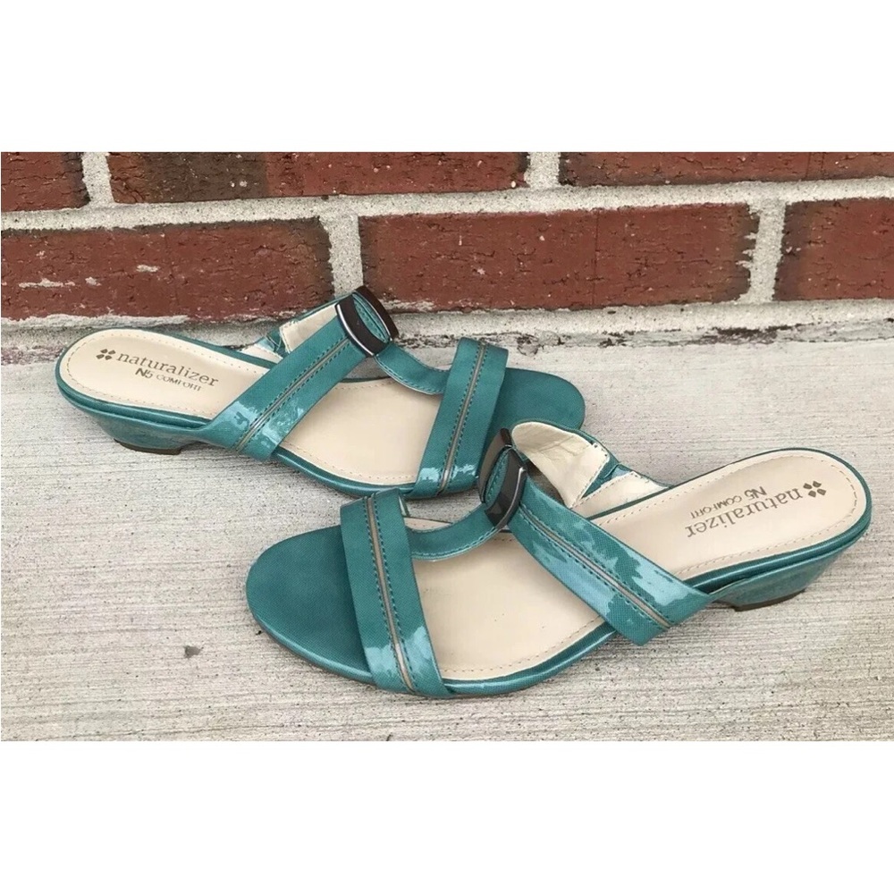 NATURALIZER N5 COMFORT ARABELLA Wedge Women Turquoise Size 6.5M
